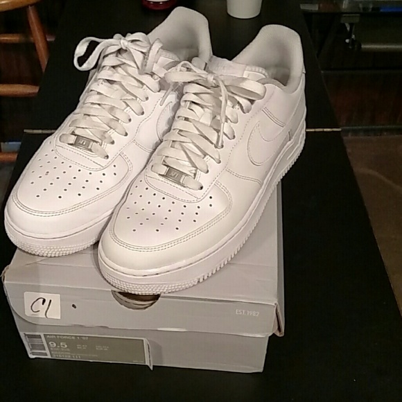 air force ones laced up